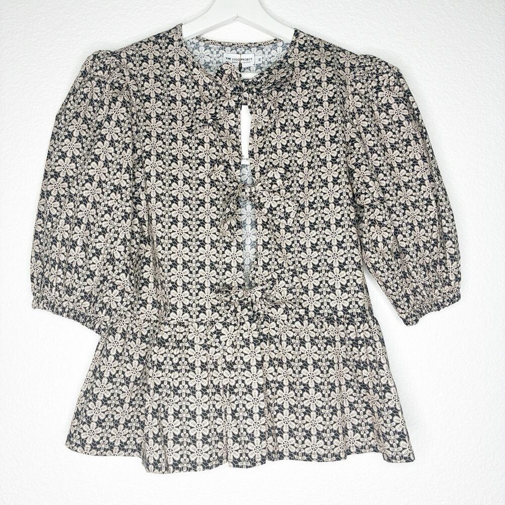 The Lulo Project Orquid Macrame All Over Top XS NWT